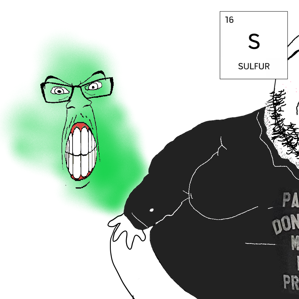 Soybooru Post 21459 2soyjaks Angry Chemistry Clenchedteeth Clothes Element Fart Fat Glasses 4637